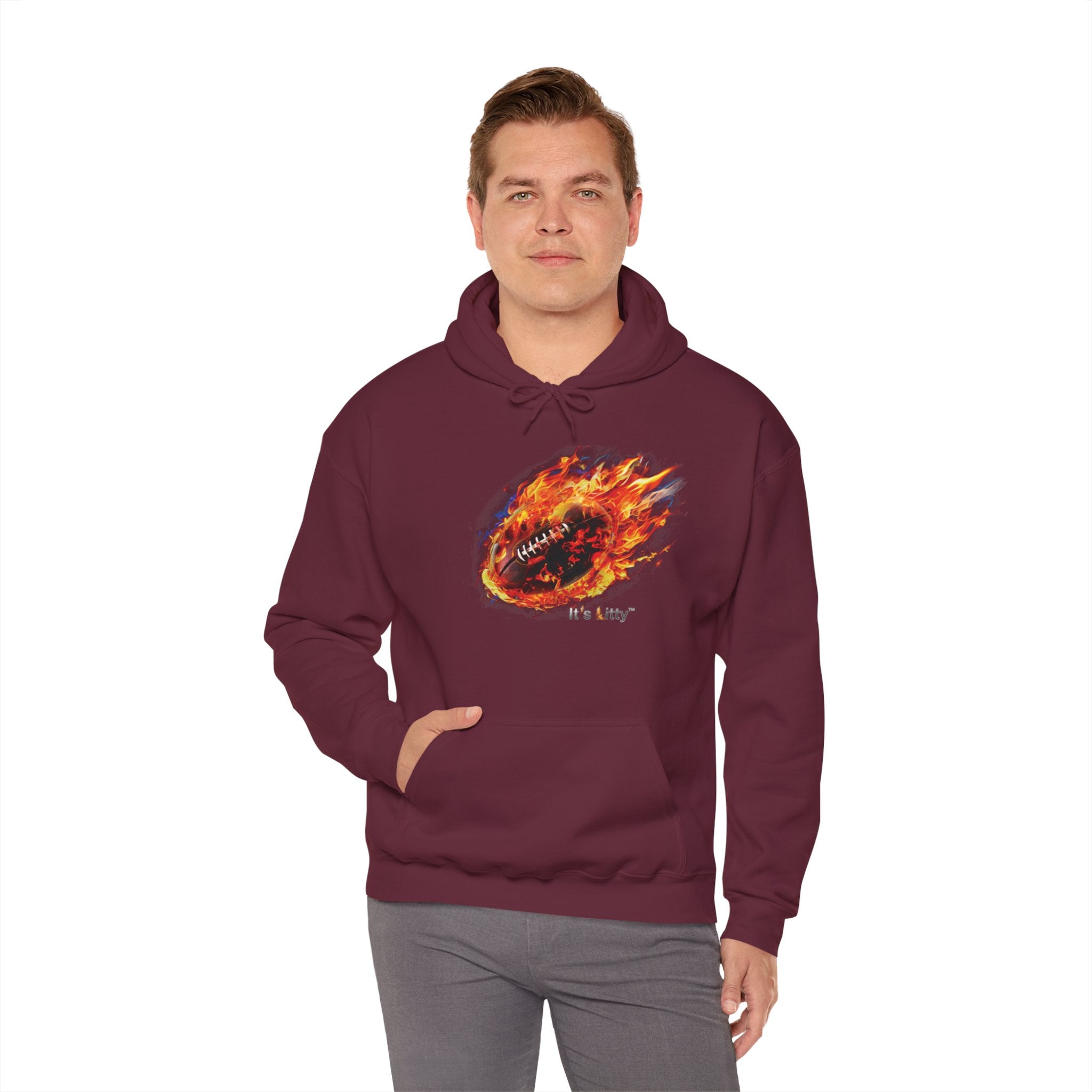 Football Heavy Blend Hoodie